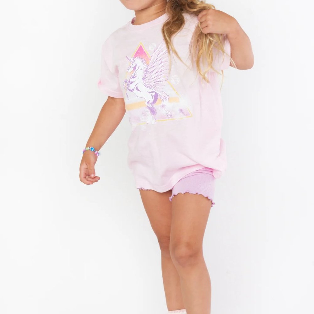 New Show Me Your Mumu Pink Girl's Wolfie Tee Shirt 5T
